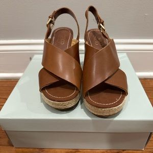 Summer ready.  Wedge sandals.